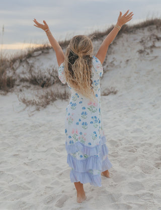 Bella Dainty Floral Ruffles Dress