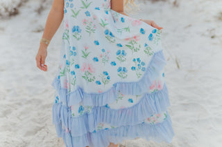 Bella Dainty Floral Ruffles Dress