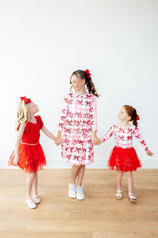Bow La La L/S Flutter Sleeve Leotard