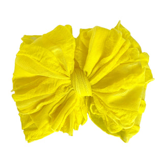 Ruffled Headband | Bright Yellow