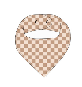 Beige Checker - Bib