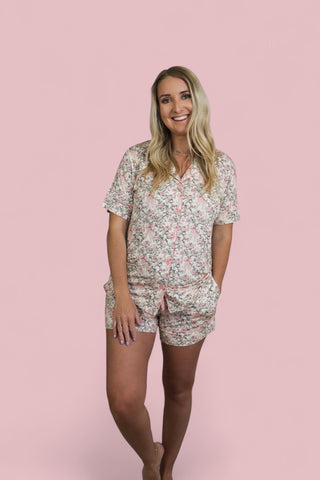 VICTORIAN BLOOM WOMEN’S DREAM SHORT SET