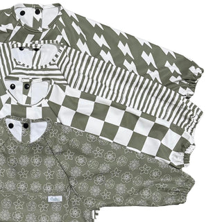 The Grayson Long Sleeve Bib - Brush Stripes