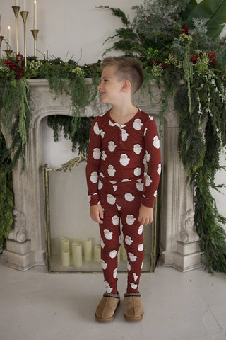 Bamboo Two Piece Pajamas | Vintage Santa