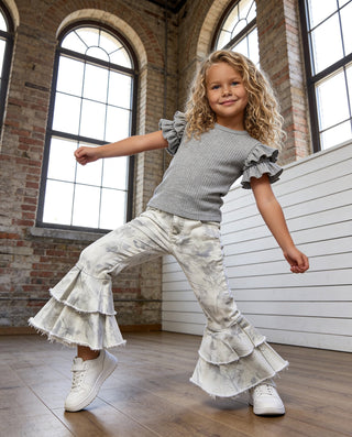 Camo Belle Ruffle Denim Jeans