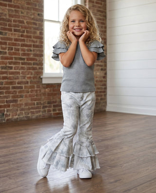 Camo Belle Ruffle Denim Jeans