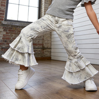 Camo Belle Ruffle Denim Jeans