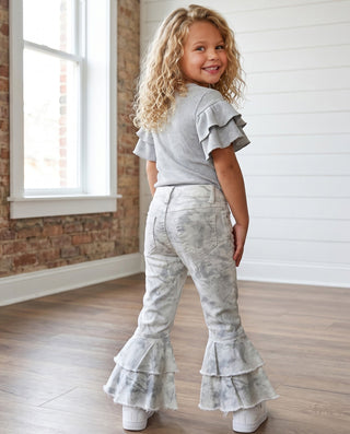 Camo Belle Ruffle Denim Jeans