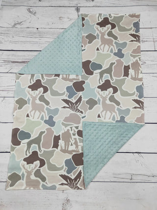 Camouflage Printed Hunting Baby Kids Blanket