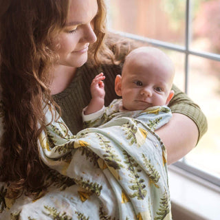 Sandcastle Organic Cotton Muslin Swaddle Blanket