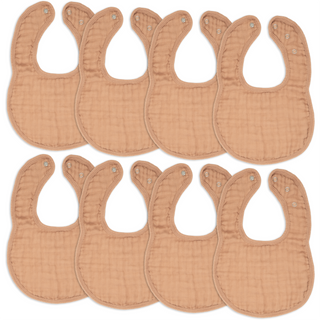 Muslin Bibs by Comfy Cubs - Caramel