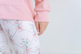 Coquette Pink Bow Hooded Pant Set