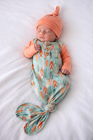 Wave Rider | Knot Gown & Hat Set