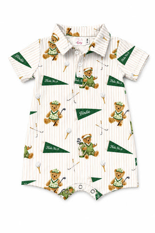 Golfing Bears Polo Shorty One-Piece