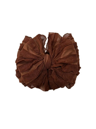 Ruffled Headband | Chestnut