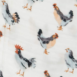 Chicken Big Lovey Three-Layer Muslin Blanket