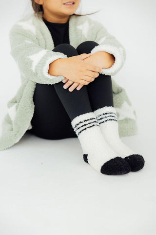 Sage/Coconut Star Cozy Cardigan