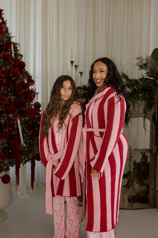 *PRE-ORDER* Adult Robe | Sugar Plum Stripe