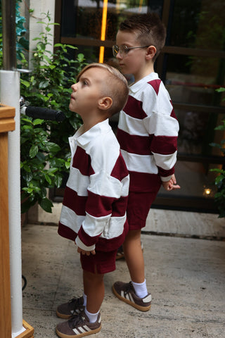 Child Terry Shorts | Deep Cranberry