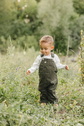 Green Corduroy Overalls