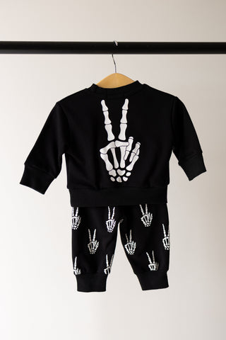 Child Sweat Set | Midnight Skelly