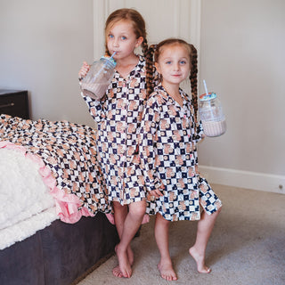 SMILEY CUP OF CHECKERS GIRL'S DREAM GOWN