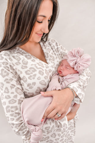 Natural Leopard | Mommy Robe