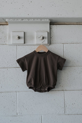 T-Shirt Romper | Espresso