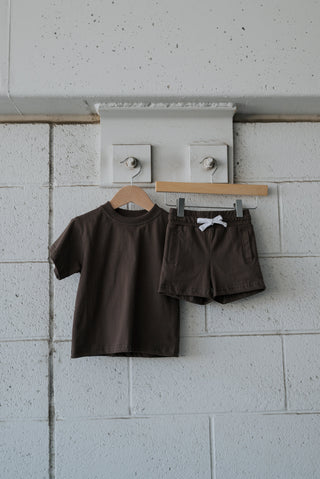 Child Short Set | Espresso