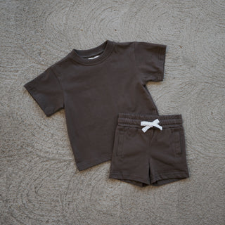 Child Short Set | Espresso