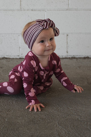 Bamboo Zip Pajamas | Heather Rose Dot