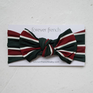 Bamboo Head Wrap | Holiday Stripe