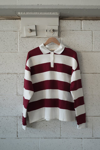 Adult Rugby Sweatshirt | Deep Cranberry