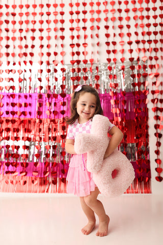 BUBBLEGUM CHECKERS DREAM TUTU DRESS