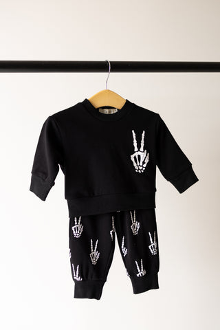 Child Sweat Set | Midnight Skelly