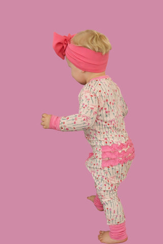BLOOMS & BOWS DREAM RUFFLE ROMPER