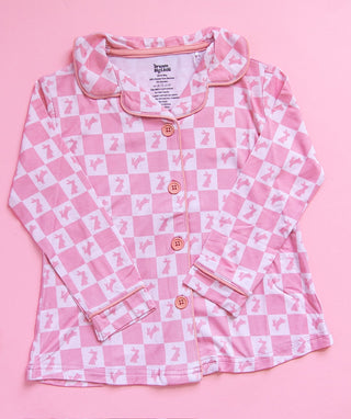 HOPPITY BLUSH CHECKERS GIRL'S DREAM GOWN