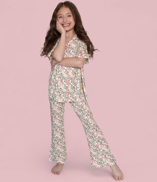 VICTORIAN BLOOM DREAM GIRL'S FLARE SET