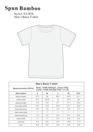 Men's Bamboo Viscose/Organic Cotton Pocket T-Shirt