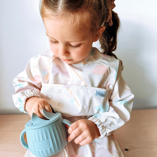 The Grayson Long Sleeve Bib - Lakeside Blooms