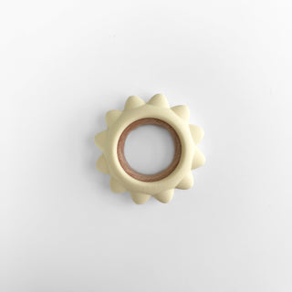 Garden Party Teether Collection - Silicone & Beechwood Sunshine