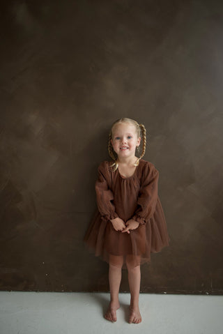 Long Sleeve Tutu Dress | Cocoa