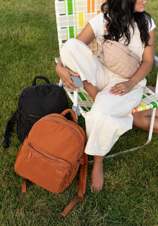 The Nylon Diaper Pack - Brown