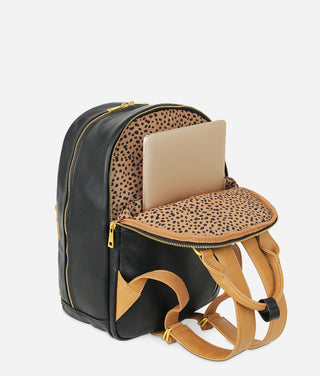 The Diaper Pack  - Black / Tan