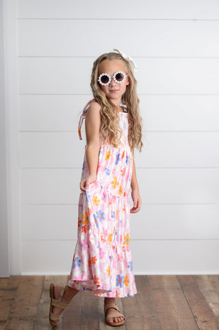 Flower Tiered Dress