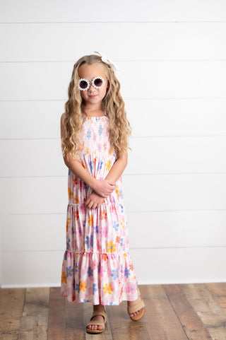 Flower Tiered Dress