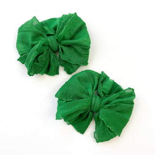 Ruffle Clip | Green