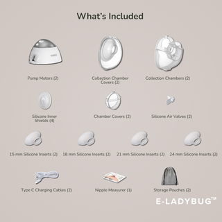 Haakaa E-Ladybug Wearable Electric Breast Pump - 2PK