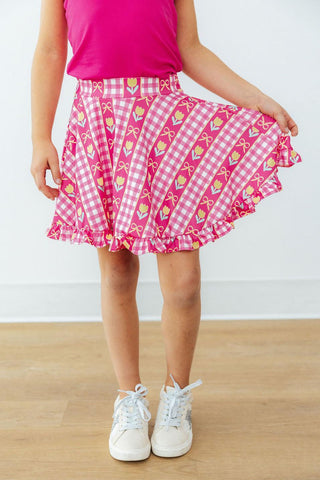 I Love You Tulip Much Ruffle Twirl Skort