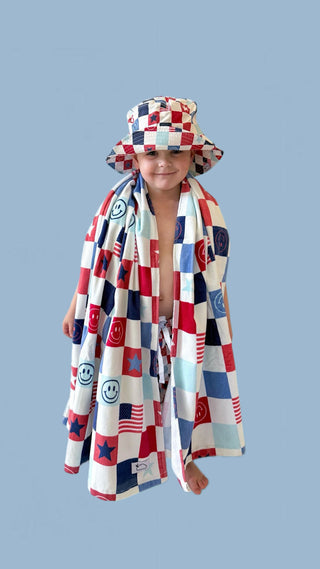HOME OF THE FREE CHECKERS DREAM TOWEL